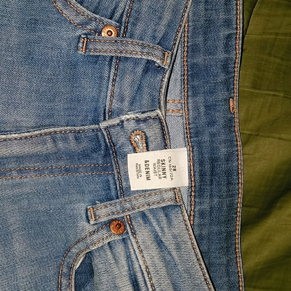 H&M denim jeans regular waist
